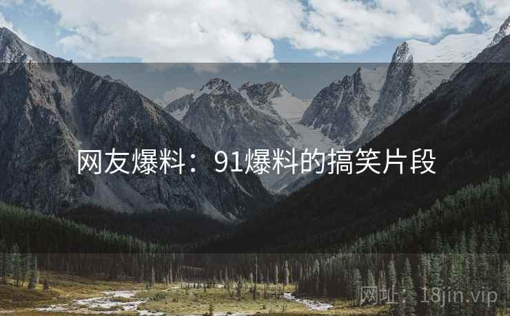 网友爆料:91爆料的搞笑片段