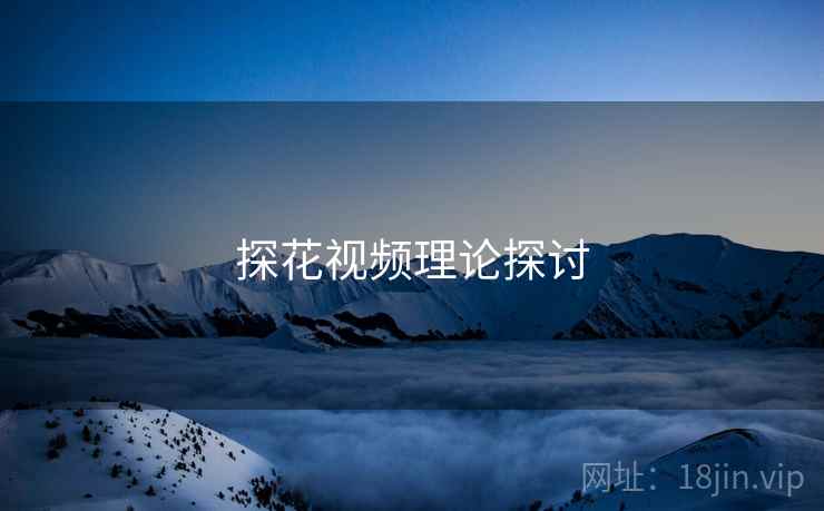 探花视频理论探讨