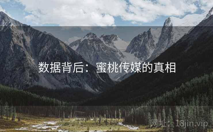数据背后:蜜桃传媒的真相